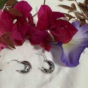 Silpada sterling Silver 925 Hoop Earrings